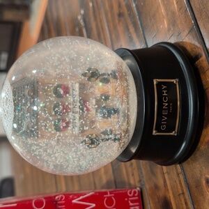 Vintage Givenchy 1999 Holiday Musical Snow Globe